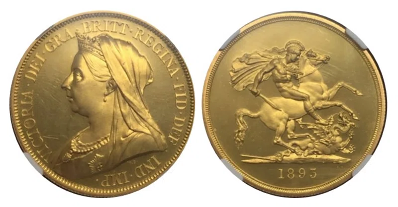 Soaring Prices! "1893 Victoria Old Head Gold and Silver Proof Set 1"